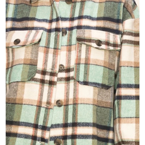Hyfve sweet comfort pattern plaid shacket - Picture 2 of 8